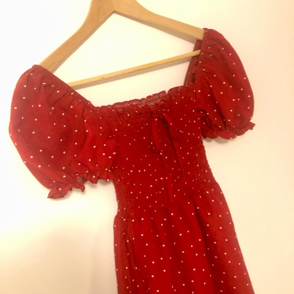 Polka dot mini dress - Picture 2 of 3